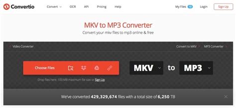 online video converter mkv to mp3